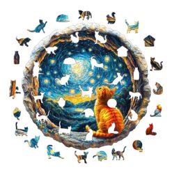 Alternative view of Mindful Wooden Jigsaw Puzzle - Starry Dream