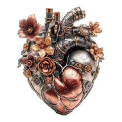Mindful Wooden Jigsaw Puzzle - steampunk heart