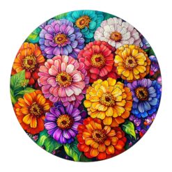 Mindful Wooden Jigsaw Puzzle - beautiful flowers