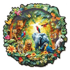 Mindful Wooden Jigsaw Puzzle - Animal Paradise