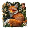 Mindful Wooden Jigsaw Puzzle - Fox in Floral Paradise