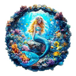 Mindful Wooden Jigsaw Puzzle - graceful mermaid