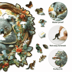 Alternative view of Mindful Wooden Jigsaw Puzzle - Koala Harmony
