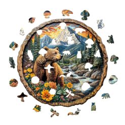Alternative view of Mindful Wooden Jigsaw Puzzle - Majestic Bear