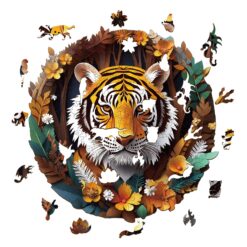 Alternative view of Mindful Wooden Jigsaw Puzzle - Heart of the Jungle