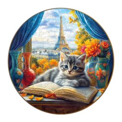 Mindful Wooden Jigsaw Puzzle - Parisian Paws