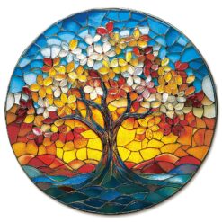 Mindful Wooden Jigsaw Puzzle - Radiant Blossom Tree
