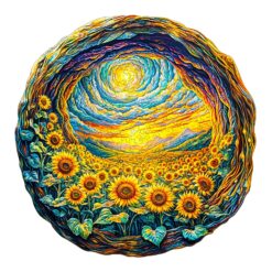 Mindful Wooden Jigsaw Puzzle - Sunflower Serenity