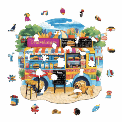 Alternative view of Mindful Wooden Jigsaw Puzzle - ThamBurger Fun