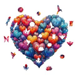 Alternative view of Mindful Wooden Jigsaw Puzzle - Vibrant Heart of Love