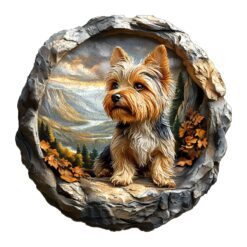 Mindful Wooden Jigsaw Puzzle - Yorkshire Terrier in Nature