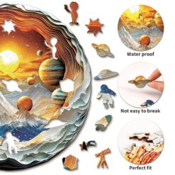 Alternative view of Mindful Wooden Jigsaw Puzzle - Cosmic Realms