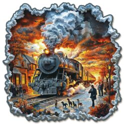 Mindful Wooden Jigsaw Puzzle - Retro Steam Train