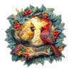 Mindful Wooden Jigsaw Puzzle - 3D Northern cardinal