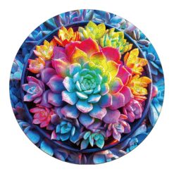 Mindful Wooden Jigsaw Puzzle -3D Succulent Plants