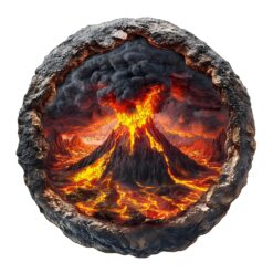 Mindful Wooden Jigsaw Puzzle - 3D Volcanic Eruption