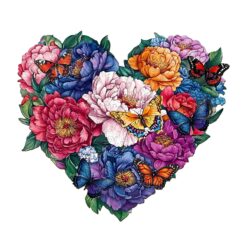 Mindful Wooden Jigsaw Puzzle - flower butterfly 2