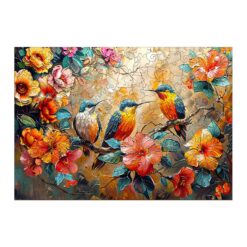 Mindful Wooden Jigsaw Puzzle - Hummingbird Garden