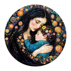 Mindful Wooden Jigsaw Puzzle - Painting motherly love