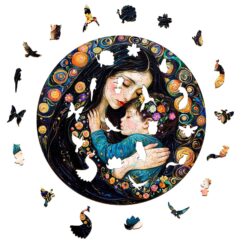 Alternative view of Mindful Wooden Jigsaw Puzzle - Painting motherly love