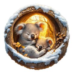 Mindful Wooden Jigsaw Puzzle - Sleeping Koala
