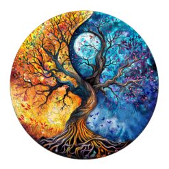 Mindful Wooden Jigsaw Puzzle - YIN YANG TREE OF LIFE 9