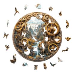Alternative view of Mindful Wooden Jigsaw Puzzle - City of Machinery
