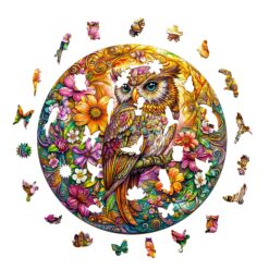 Alternative view of Mindful Wooden Jigsaw Puzzle - Color owl