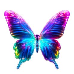 Mindful Wooden Jigsaw Puzzle - Fluorescent Butterfly