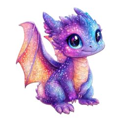Mindful Wooden Jigsaw Puzzle - Glittering dragon