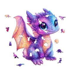 Alternative view of Mindful Wooden Jigsaw Puzzle - Glittering dragon