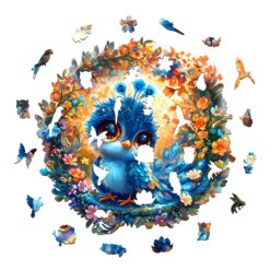 Alternative view of Mindful Wooden Jigsaw Puzzle - Little Peacock