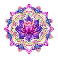 Mindful Wooden Jigsaw Puzzle - mandala lotus 2
