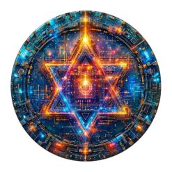 Mindful Wooden Jigsaw Puzzle - Star of David