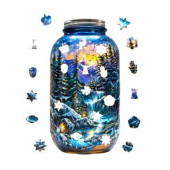 Alternative view of Mindful Wooden Jigsaw Puzzle -Winter Dreamscape