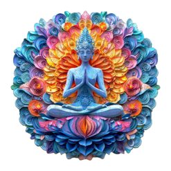 Mindful Wooden Jigsaw Puzzle -Yoga and mandala