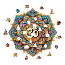Alternative view of Mindful Wooden Jigsaw Puzzle - 3D Mandala