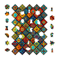 Alternative view of Mindful Wooden Jigsaw Puzzle – Mandala kaleidoscope-2