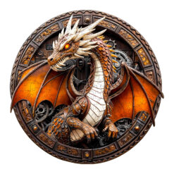Mindful Wooden Jigsaw Puzzle - mechanical dragon-2