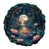 Mindful Wooden Jigsaw Puzzle - 3D cave moon Lotus