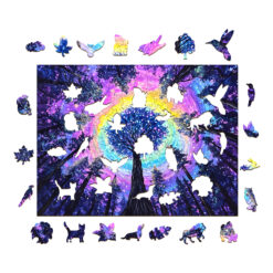 Alternative view of Mindful Wooden Jigsaw Puzzle - Colorful Gradient Puzzle