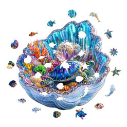 Alternative view of Mindful Wooden Jigsaw Puzzle – Giant Shell Dreams