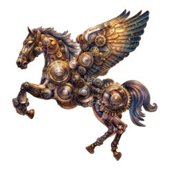 Mindful Wooden Jigsaw Puzzle - Mechanical Pegasus