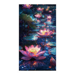 Mindful Wooden Jigsaw Puzzle –  moon Lotus