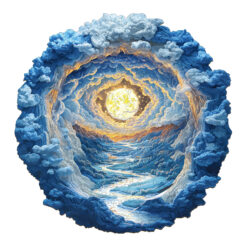 Mindful Wooden Jigsaw Puzzle – Moonlight Dreamscape