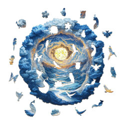 Alternative view of Mindful Wooden Jigsaw Puzzle – Moonlight Dreamscape
