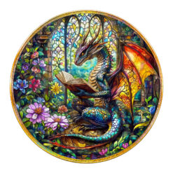 Mindful Wooden Jigsaw Puzzle - mysterious dragon