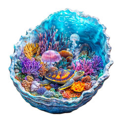 Mindful Wooden Jigsaw Puzzle-Ocean's Embrace