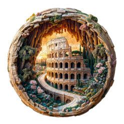 Mindful Wooden Jigsaw Puzzle –3D Colosseum