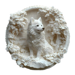 Mindful Wooden Jigsaw Puzzle –3d paper Samoyed